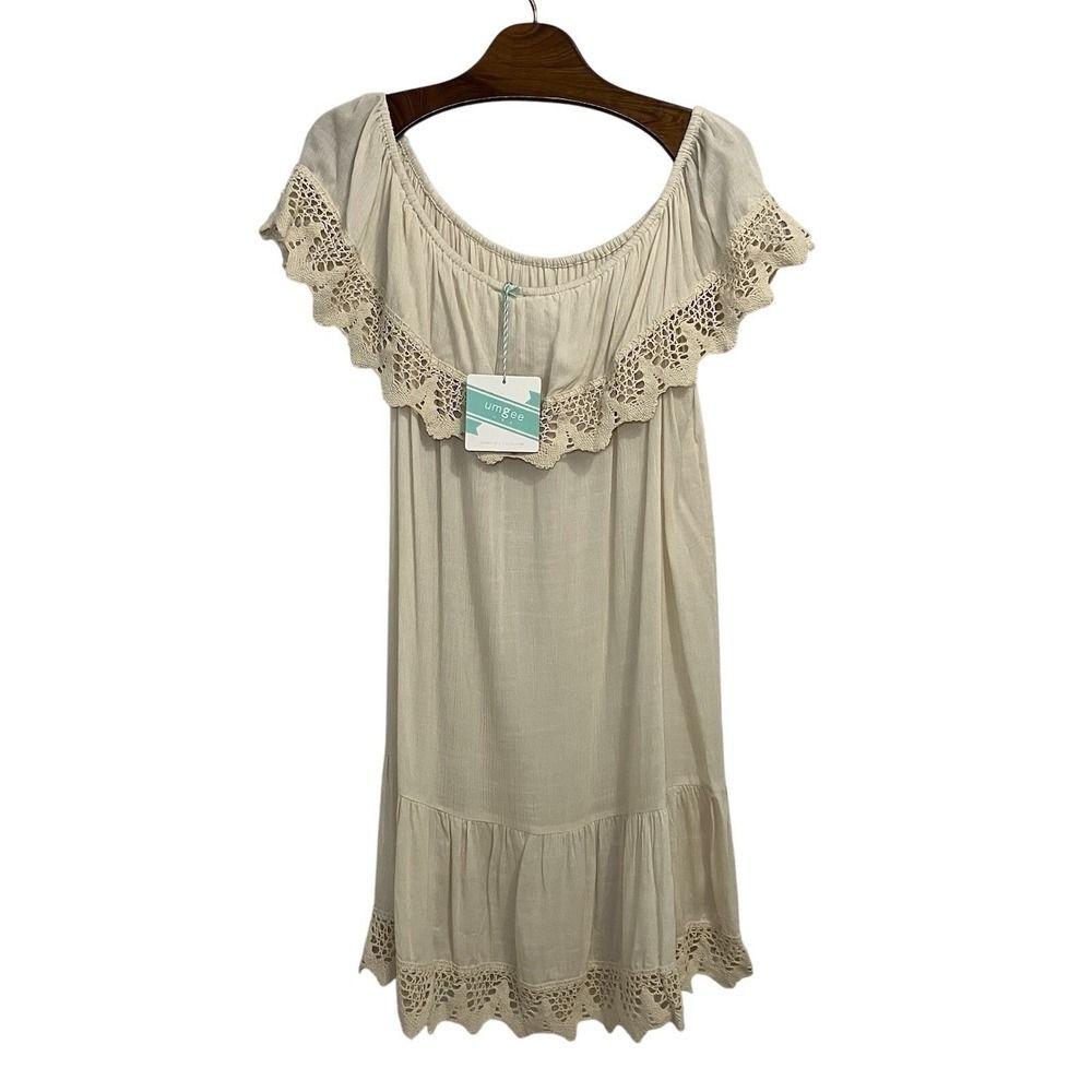 Umgee Boho NWT Medium Tunic \ Mini Dress , Coastal Soft Neutral